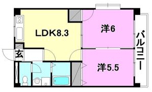 スカイコートの間取り画像