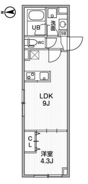 ウェルスクエアイズム中延の間取り画像