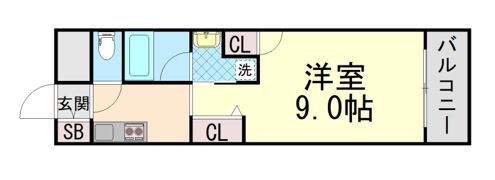 パレス東洋神戸5号館の間取り画像