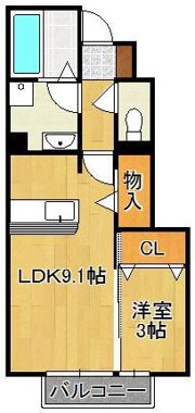 メゾンプランタニエール キャトルの間取り画像