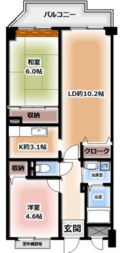 サンマンション南野の間取り画像
