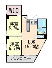 レシア六甲の間取り画像