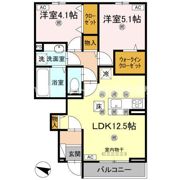 ラ・フルールⅡの間取り画像