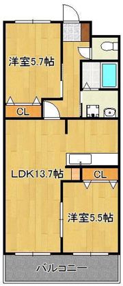 プレザントリィの間取り画像