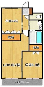 クローバーハイツの間取り画像