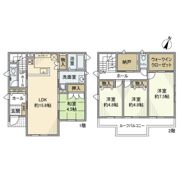 鶴瀬西戸建の間取り画像