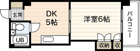 ハイム三滝の間取り画像