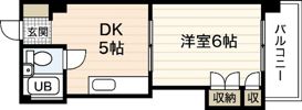 ハイム三滝の間取り画像