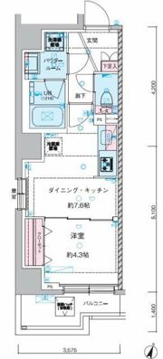 GENOVIA幡ヶ谷の間取り画像