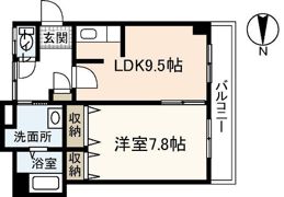 シャイン中筋の間取り画像
