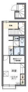 レオパレス天神面の間取り画像