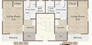 Nuage屏風浦の間取り画像