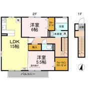 シャトレー竹原 B棟の間取り画像