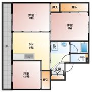 ビレッジハウス寿古2号棟の間取り画像