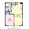 GREENハイツ赤地 Aの間取り画像