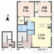 miflat S（ミフラット エス）の間取り画像