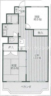 メロディーハイム寝屋川の間取り画像