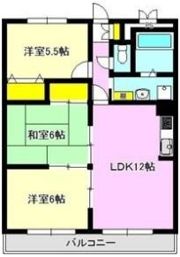 ベルメゾン小鳥弐番館の間取り画像