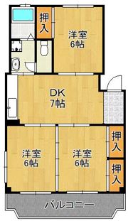 オアシス安部山公園の間取り画像