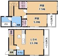 スクエアコート一里山ウエストの間取り画像