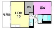 コーポラル高野 1の間取り画像