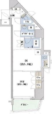 コンシェリア西新宿の間取り画像