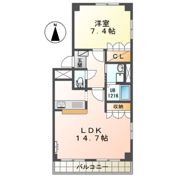 グレーシアハイム Kの間取り画像