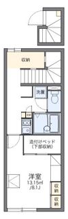 レオパレスハイム つくばの間取り画像