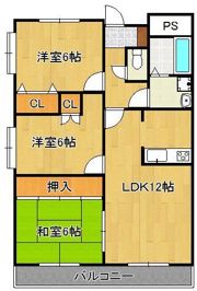グリーンドエル穴生の間取り画像
