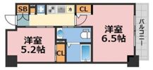 エステムプラザ大手前エヴァースの間取り画像