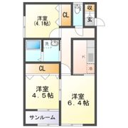 シャルール A棟の間取り画像