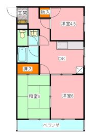 パールハイム市川の間取り画像