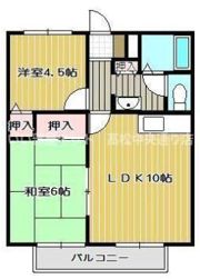 グリーンヒルズ香川B棟の間取り画像