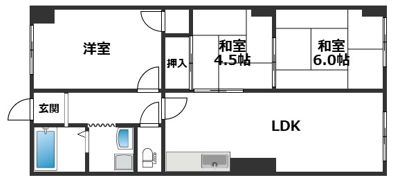 ハウゼ・ケイ魚崎の間取り画像