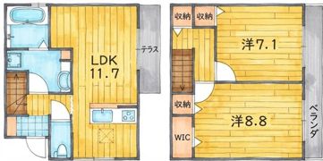 ウィンベル高倉II B棟 Bの間取り画像