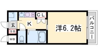エステムコートハーバーランド前Ⅲコスタリティの間取り画像