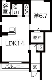 フィーノ東本町の間取り画像
