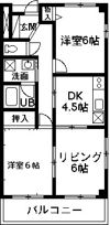 嶋田マンションの間取り画像