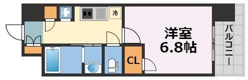 リビオメゾン西天満の間取り画像