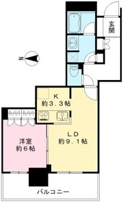 ローレルタワー堺筋本町の間取り画像