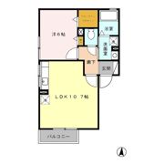 パレオ B棟の間取り画像