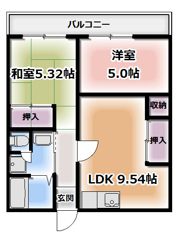 メゾン忍ケ丘の間取り画像