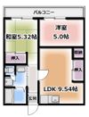 メゾン忍ケ丘の間取り画像