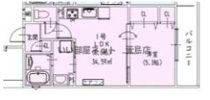 ピレーネ北条Ⅴの間取り画像