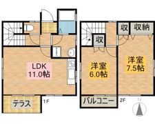 竹村紡織志都呂貸家の間取り画像