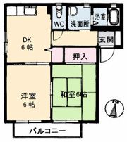 レジデンス中之町 1番館の間取り画像