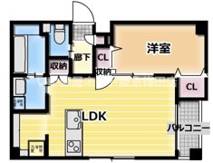 フローラ梅田東の間取り画像