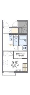 レオパレスFUZIMON Aの間取り画像