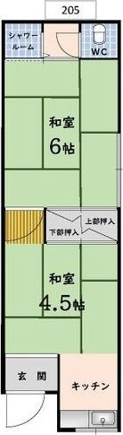 コーポレトロの間取り画像