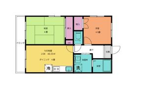 アロー一之江48番館の間取り画像